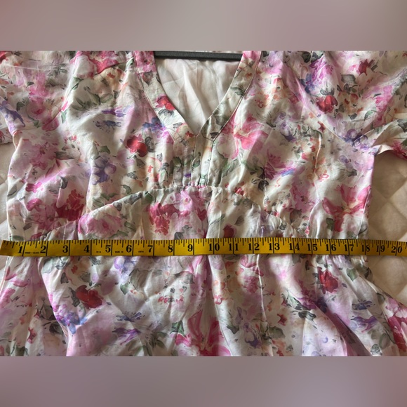 Floral Pink Maxi Dress XL NWOT by Things Between - Picture 10 of 15